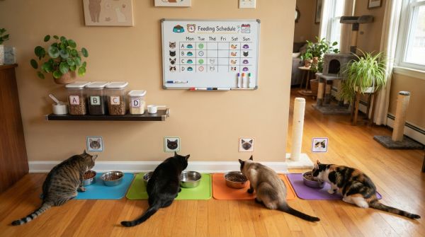 Mastering Meal Time: Crafting the Perfect Feeding Schedule for Your Multi-Cat Home